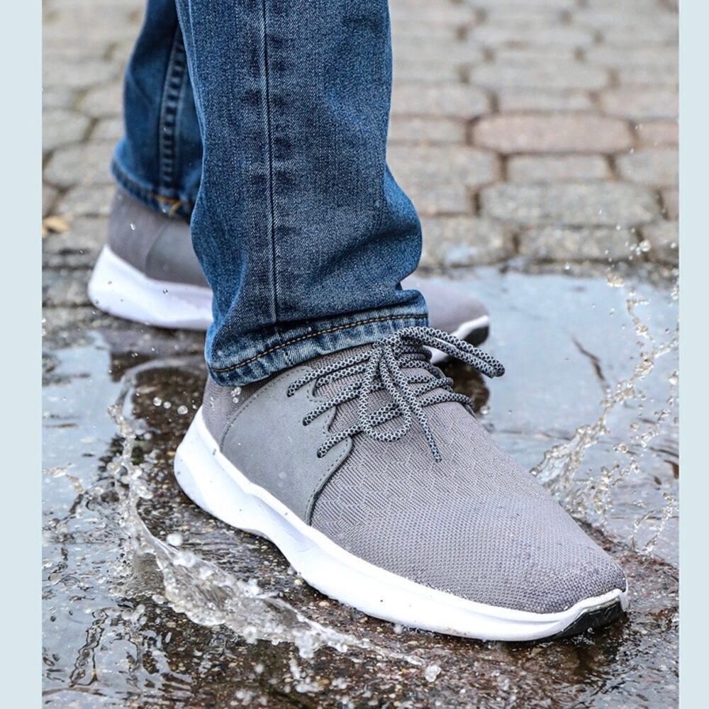 Vessi STONE GREY EVERYDAY Classic Sneakers Men’s 6M Minimalist Waterproof